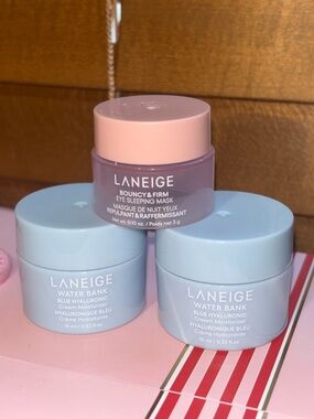 LANEIGE Eye Sleeping Mask & LANEIGE Water Bank Moisturizer Set
